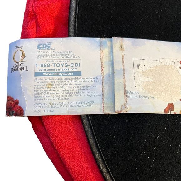 Disney Oz The Great And Powerful Theodora’s Reversible Black Witch Hat Riding Ha - Picture 5 of 7